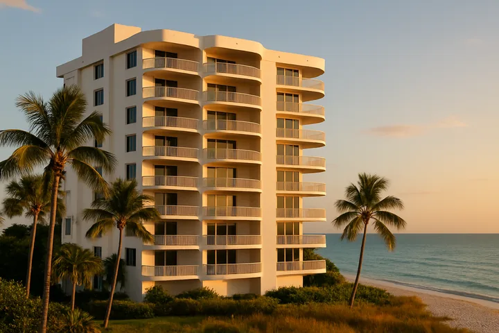 Illustrative Park Shore Naples gulf-front condominium