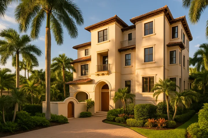 Illustrative Pelican Bay master-planned villa Naples